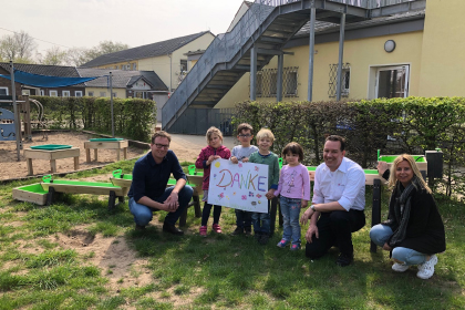 Donation of play equipment to the nursery school